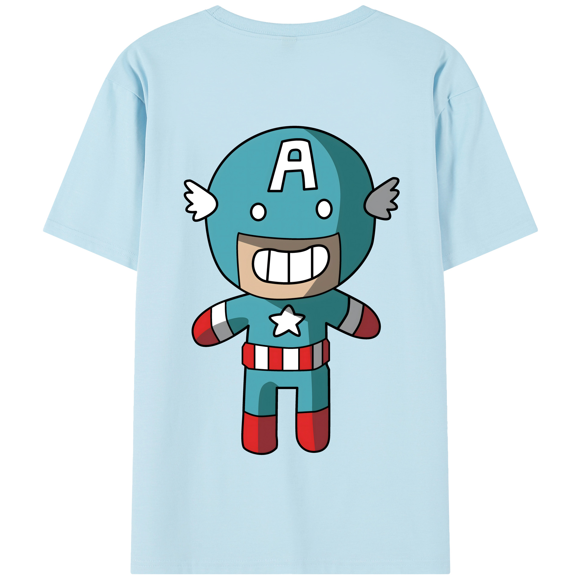 （画像用） アベンジャーズ The Avengers 綿100％半袖Tシャツ（背面プリント）